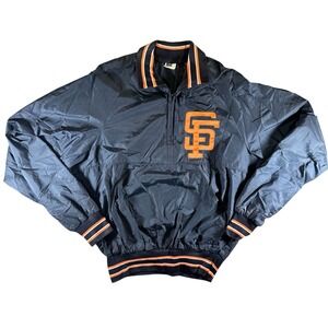 Vintage SF Giants Opti Sportswear Windbreaker Pullover Jacket Men's Large USA